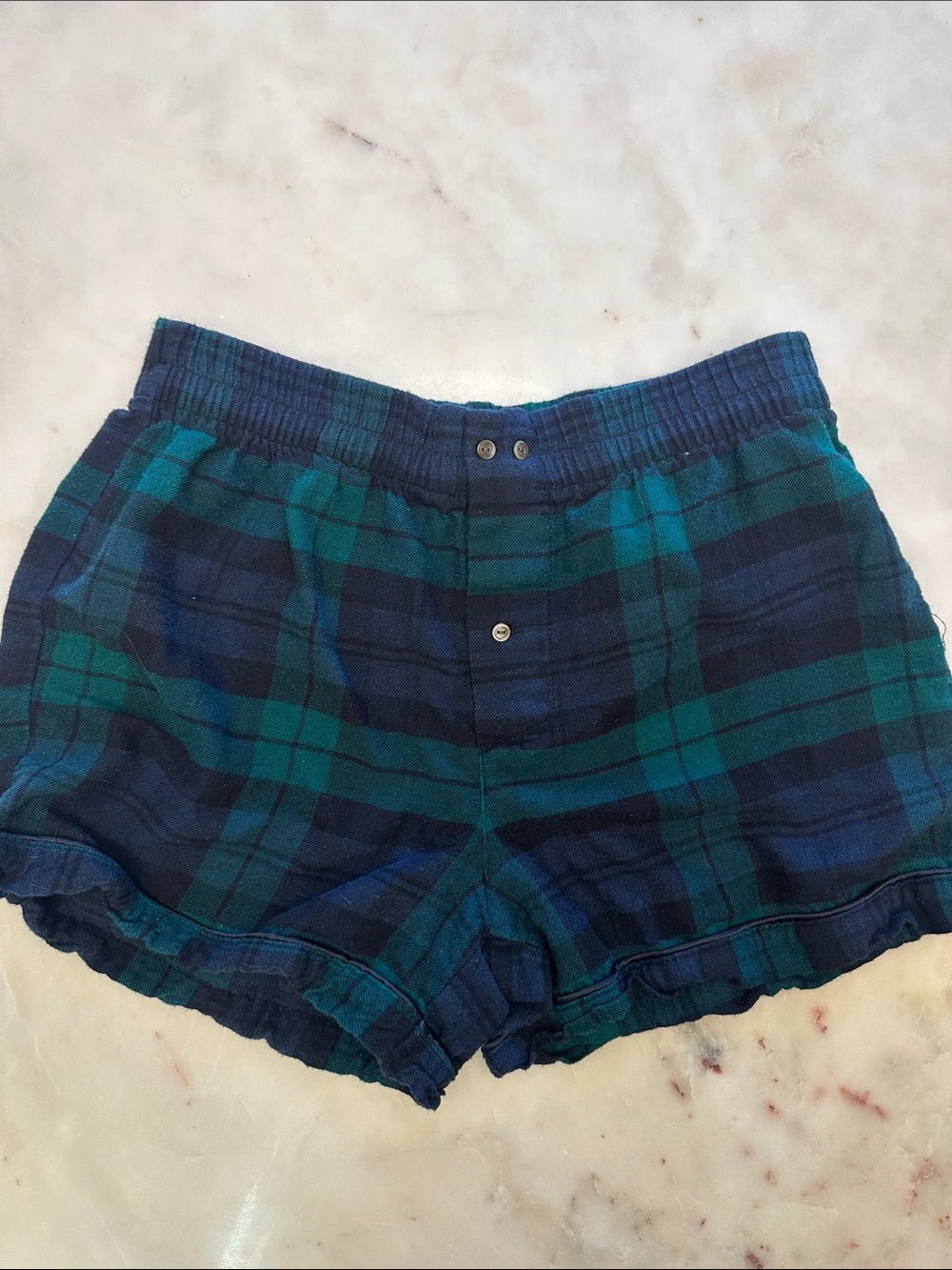 Gapbody Plaid Boxer Shorts XS Pull-On Lounge Shorts